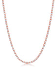 Graziela Gems - Necklace - Diamond Tennis Necklace - Rose Gold
