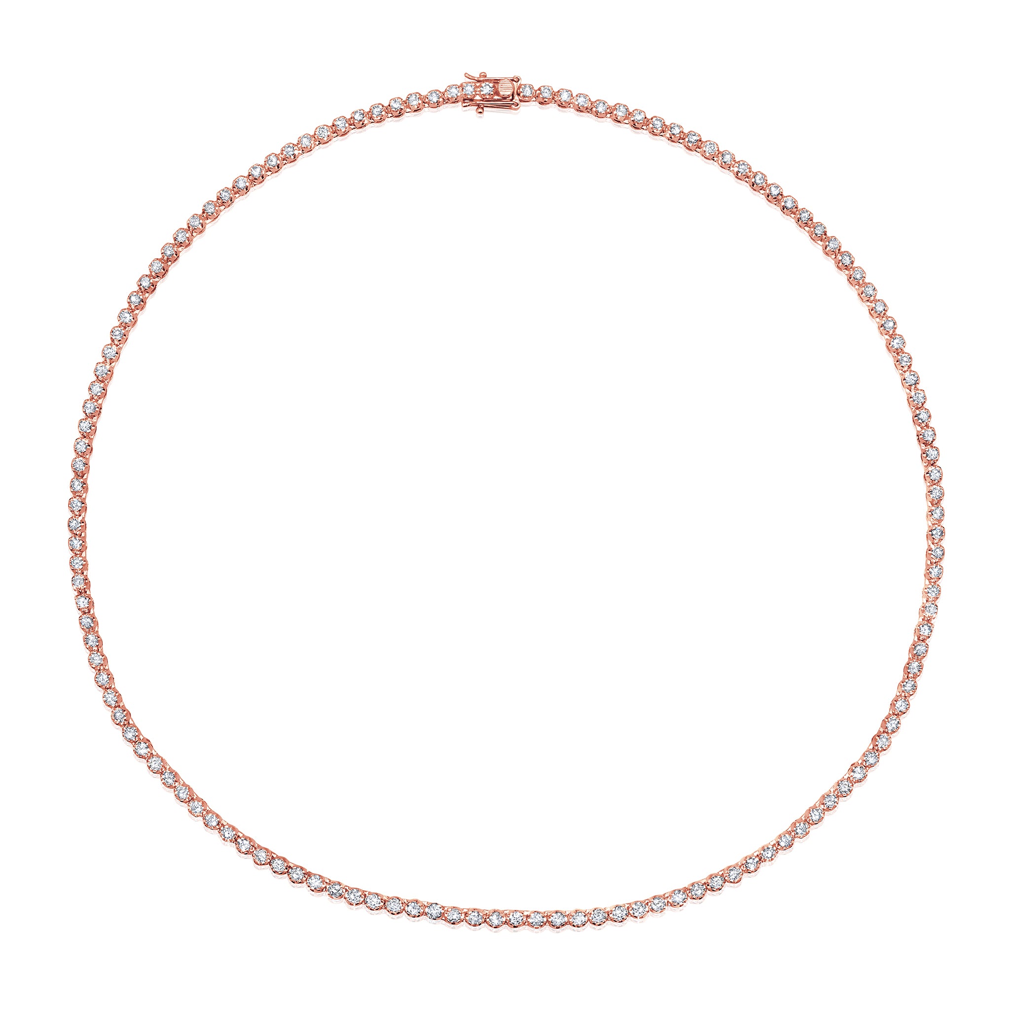 4 Carat 16'' Diamond Tennis Necklace