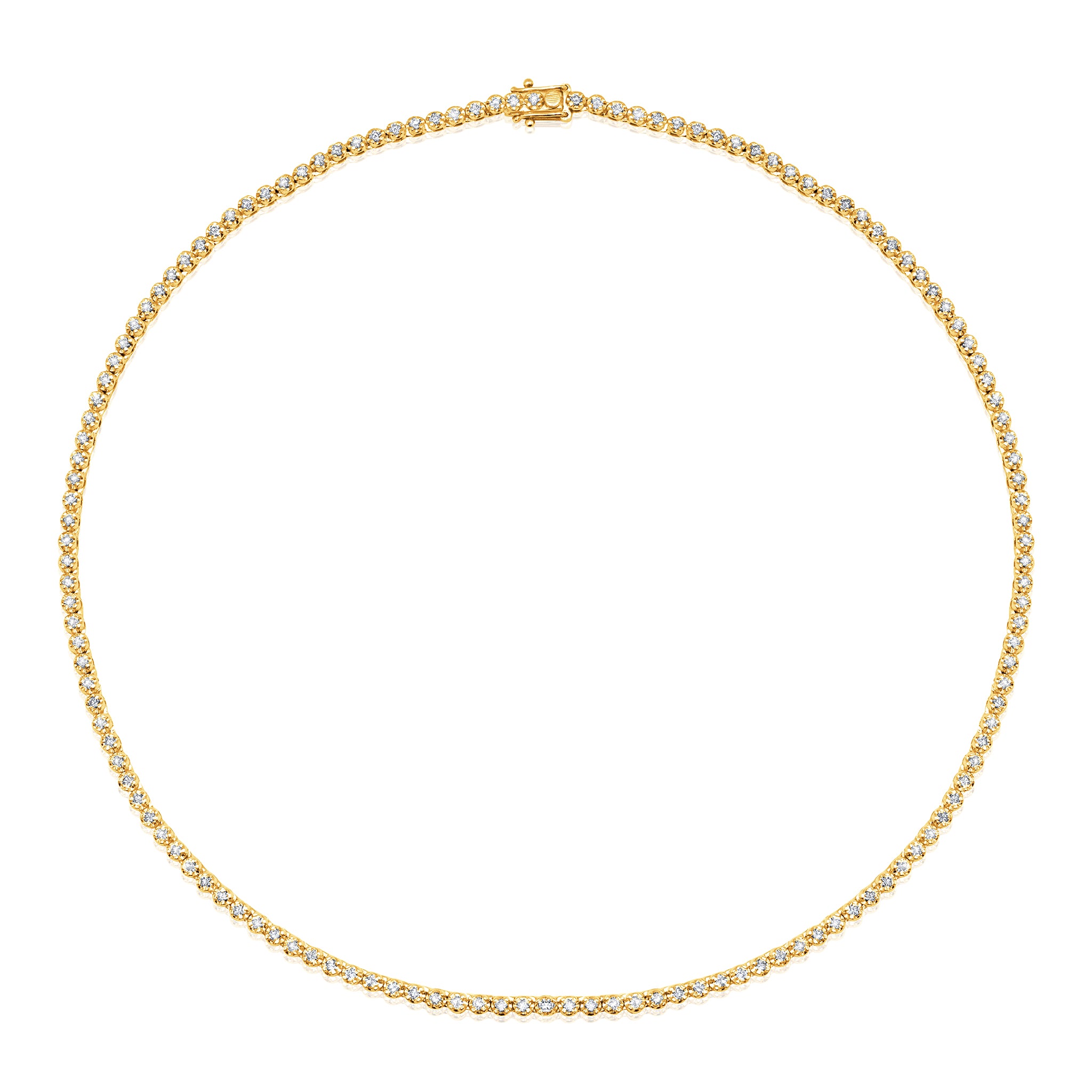 4 Carat 16'' Diamond Tennis Necklace
