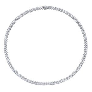16 Carat 16'' Diamond Tennis Necklace