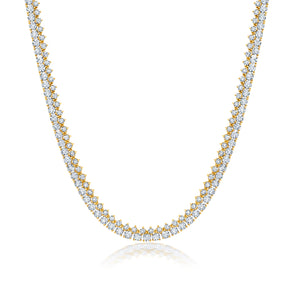 16 Carat 16'' Diamond Tennis Necklace