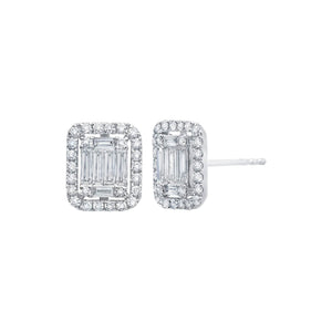 Graziela Gems - Diamond Ascension Illusion Stud Earrings - 