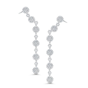 Graziela Gems - Cascade Ear Cuffs - White Gold