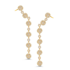 Graziela Gems - Cascade Ear Cuffs - Yellow Gold