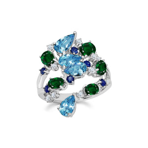 Emerald & Midnight Ring