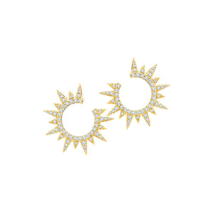 Graziela Gems - Diamond Starburst Earrings - Yellow
