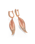 Graziela Gems - Champagne Diamond Folha Drop Earrings - 