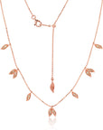 Graziela Gems - Necklace - Champagne Diamond Adjustable Folha Necklace - 