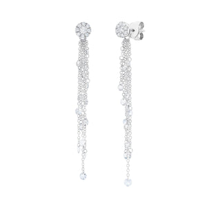 Graziela Gems - Large Floating Diamond Earrings - White Gold