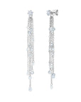 Graziela Gems - Floating Diamond Earrings - White