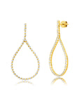 Graziela Gems - Floating Diamond Drop Earrings - Yellow Gold