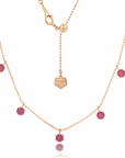 2ct Pink Sapphire Floating Necklace