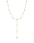 Graziela Gems - Necklace - 1 Ct Floating Diamond Y-Necklace - Yellow Gold