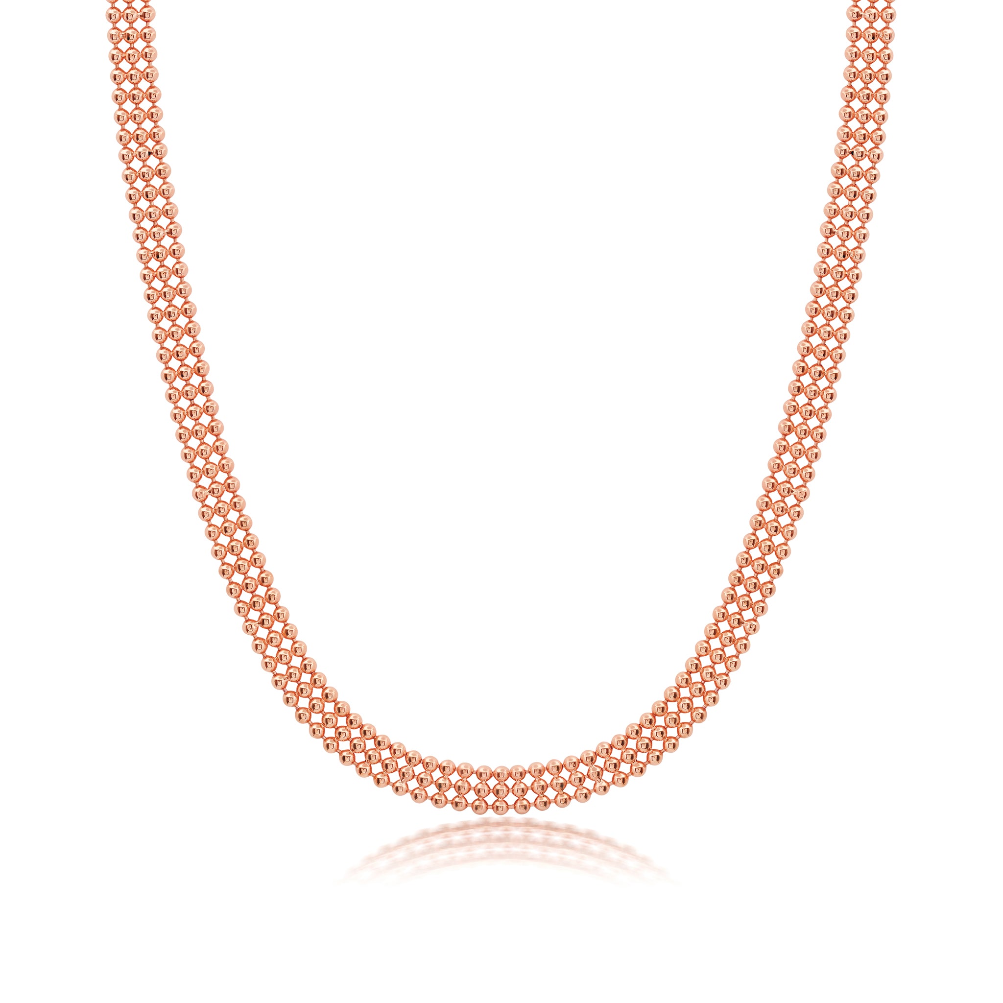 Diamond Clasp 3 Row Necklace