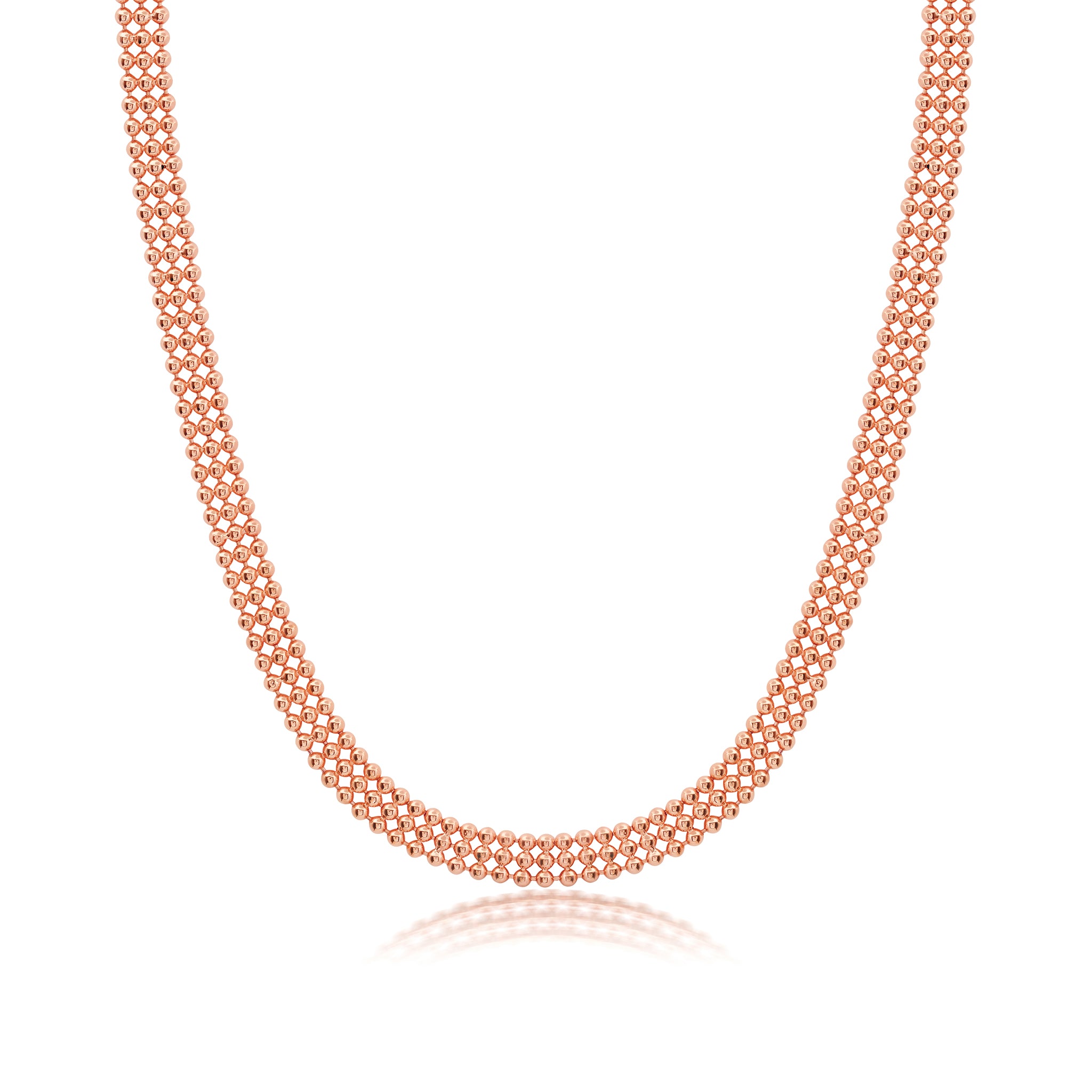 Diamond Clasp 3 Row Necklace