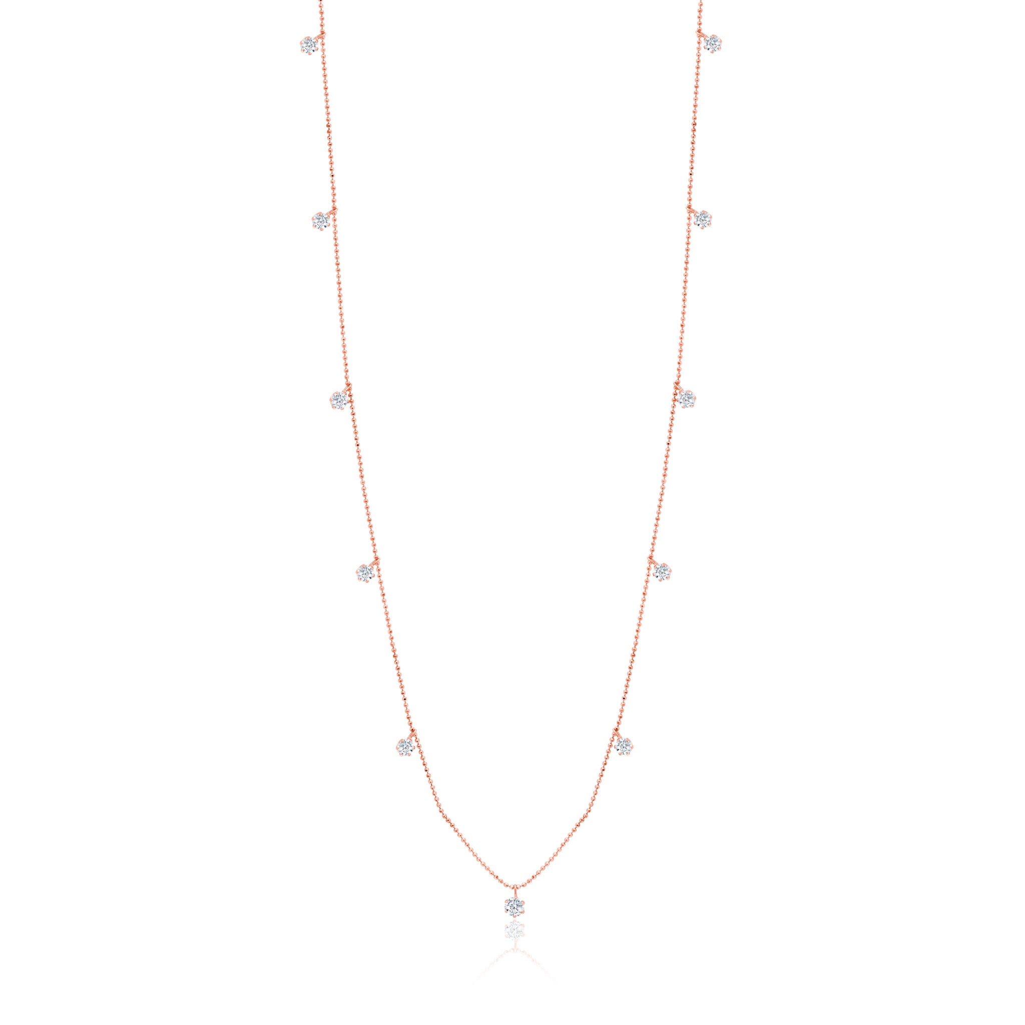 36" 2.75ct Floating Diamond Necklace