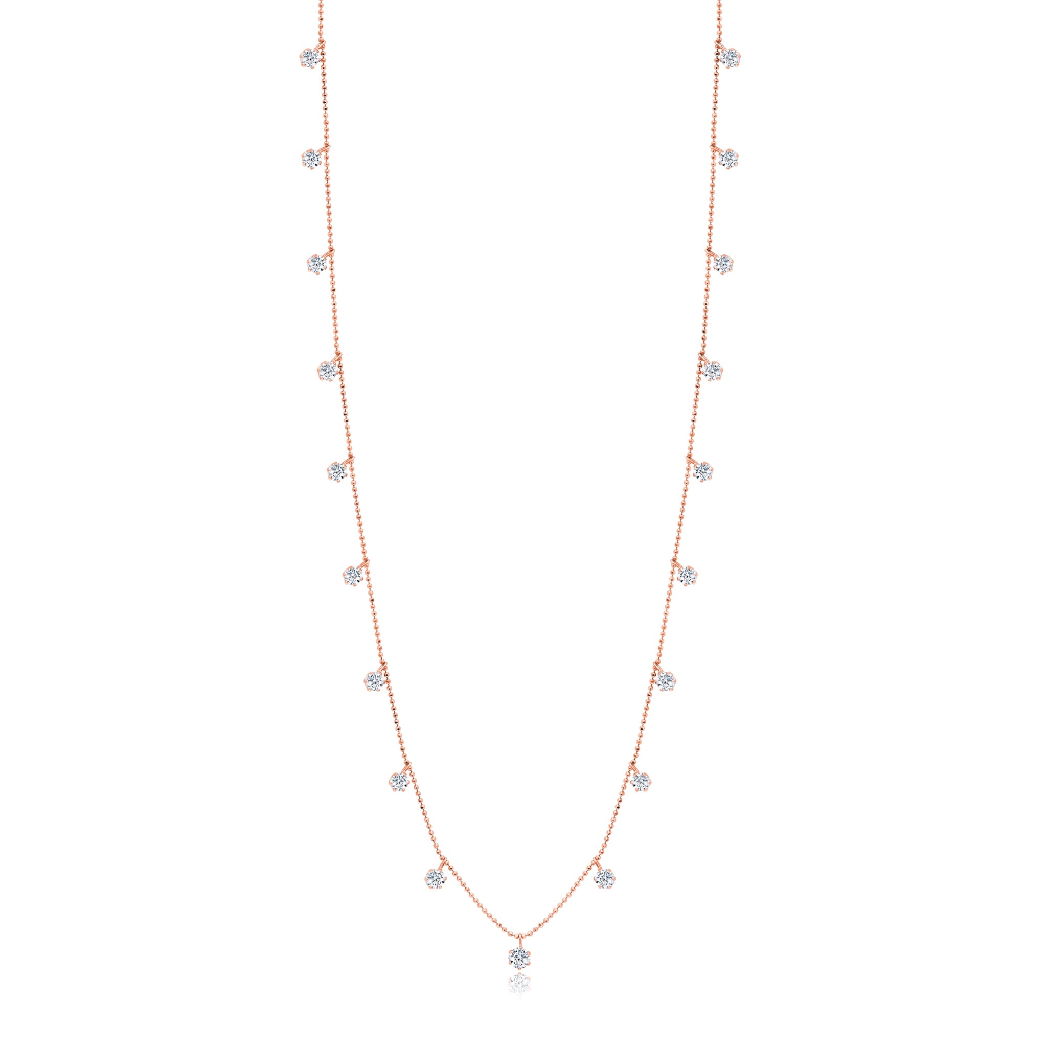 36&quot; 4.75ct Floating Diamond Necklace