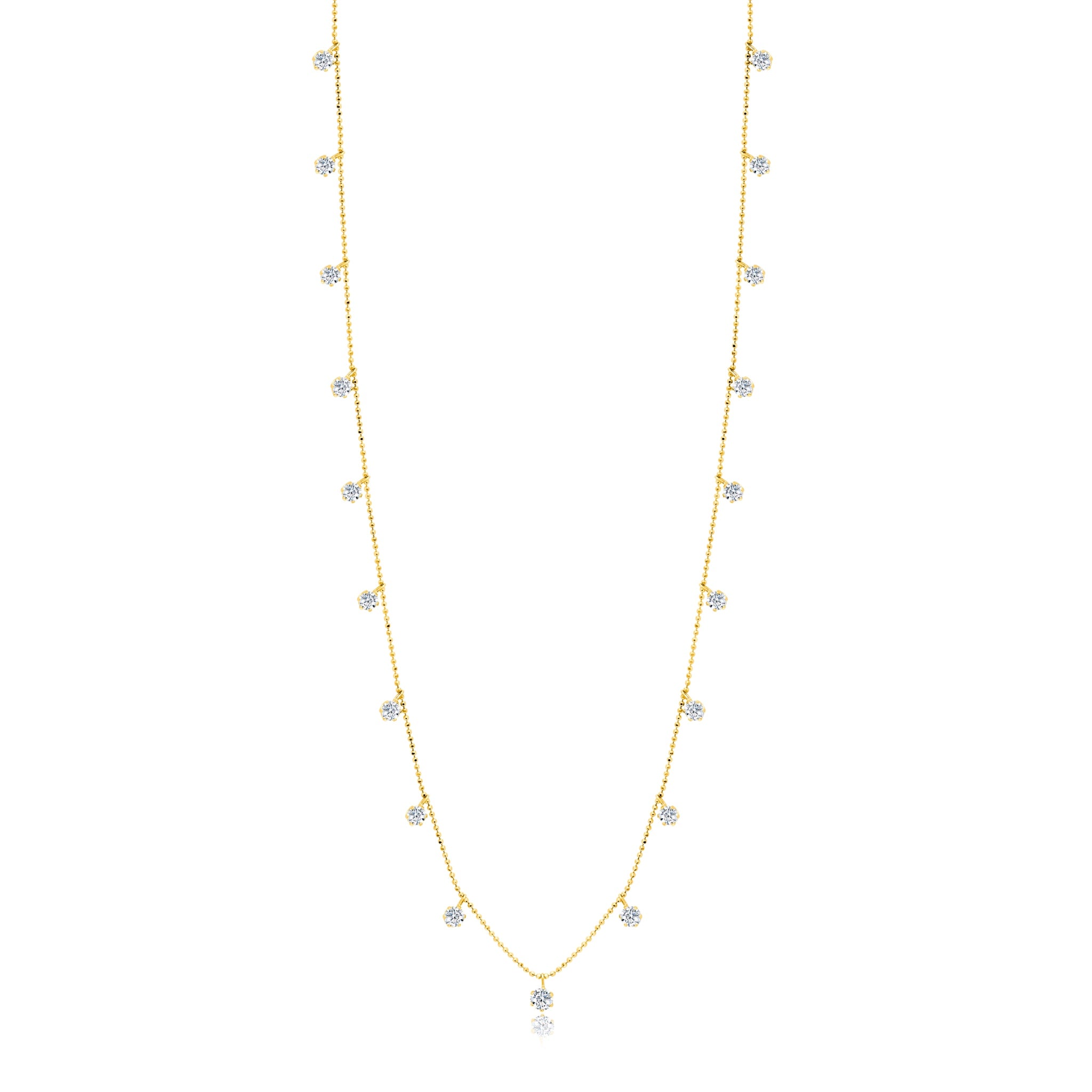 36&quot; 4.75ct Floating Diamond Necklace