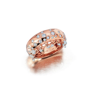 Dazzling Floating Diamond Cigar Band