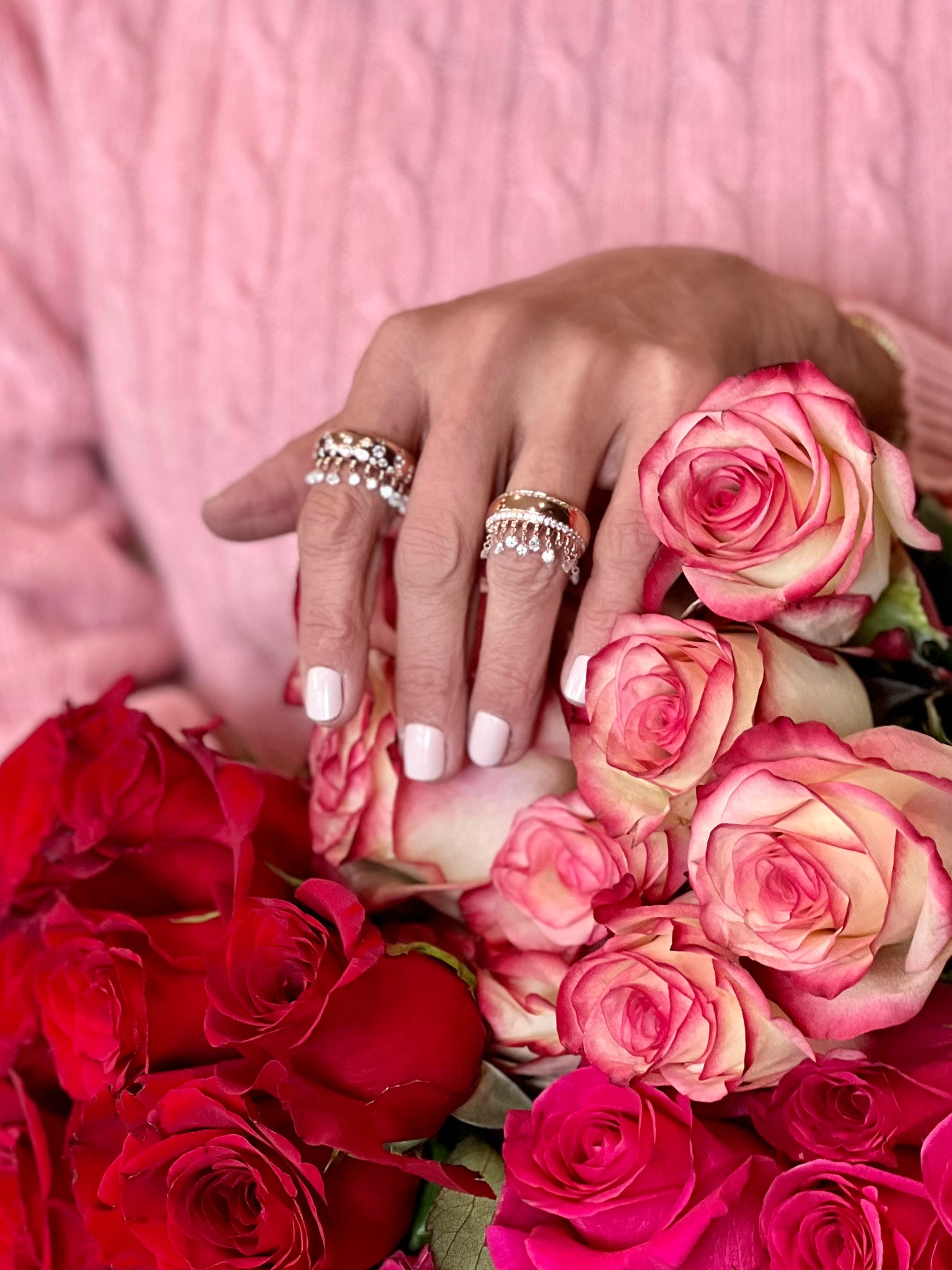 Dazzling Floating Diamond Cigar Band