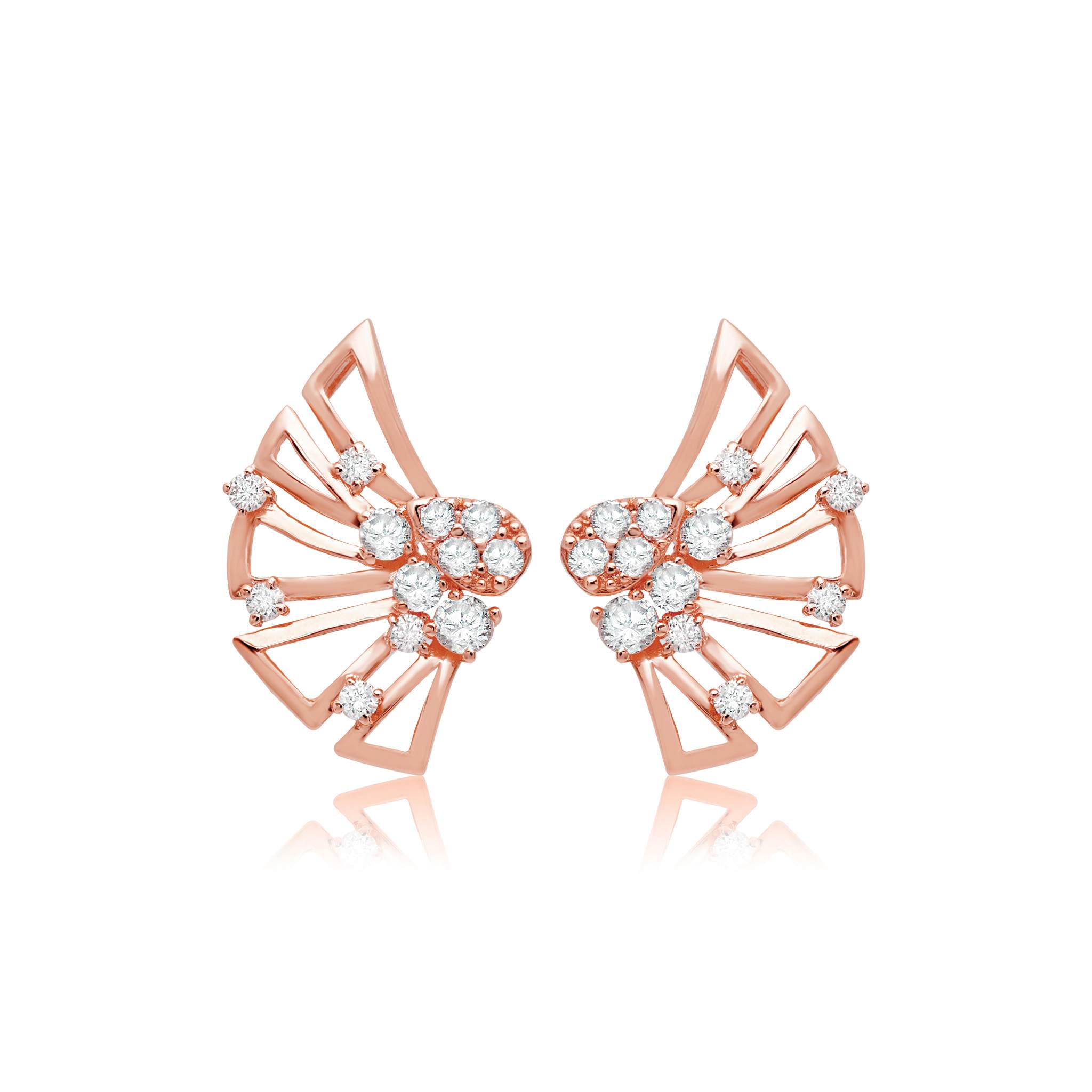 Graziela Gems - Natura Earrings - Rose Gold