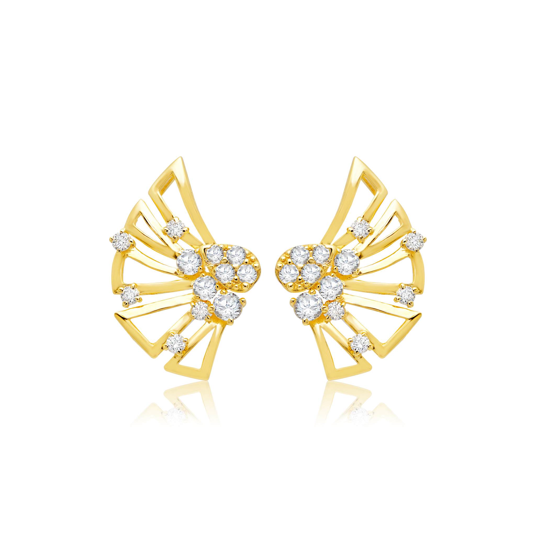 Graziela Gems - Natura Earrings - Yellow Gold