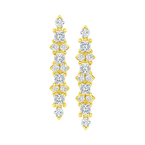 Graziela Gems - Diamond and Gold Earrings - Yellow Gold