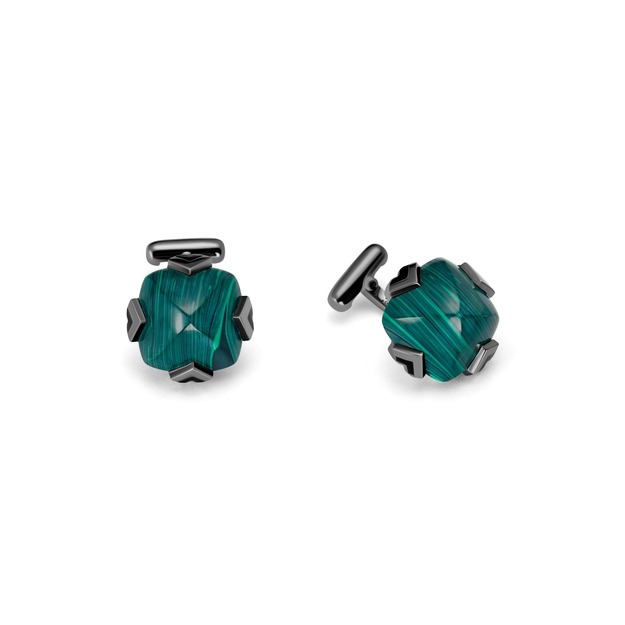 Malachite Montanha Cuff Links