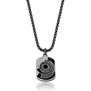Medium Onyx Mau Olhado Necklace
