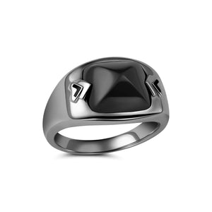 Large Black Onyx Montanha Ring