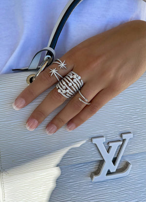 Diamond Baguette Halo Ring