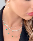 2ct Emerald Floating Necklace