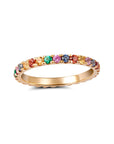 Multi Color Eternity Band