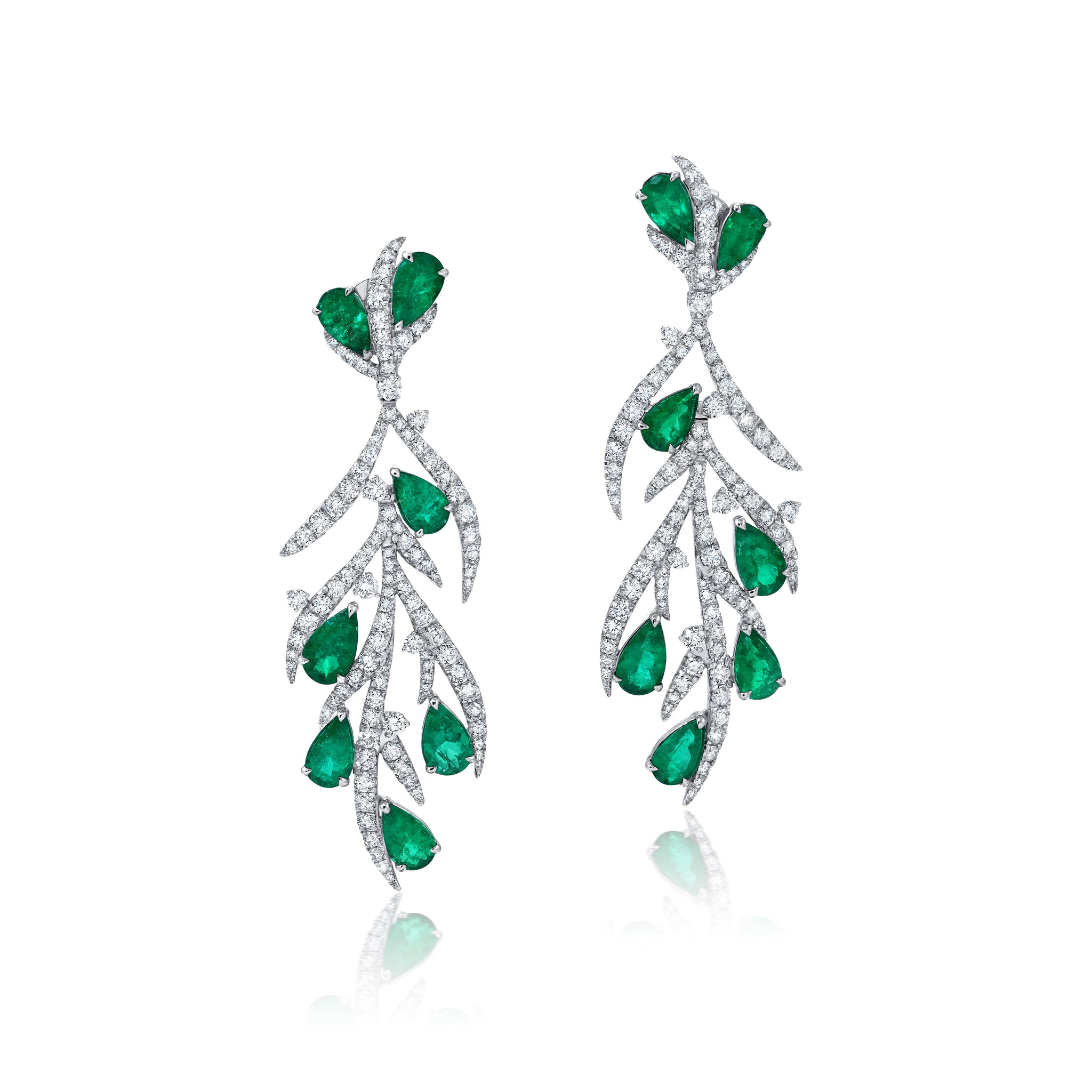 Emerald & Diamond Earrings