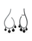 Black Diamond Mega Swirl Earrings