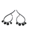 Black Diamond Mega Swirl Earrings