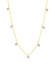 Graziela Gems - Necklace - Small Floating Diamond Necklace - Yellow