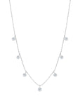 Graziela Gems - Necklace - Medium Floating Diamond Necklace - White Gold