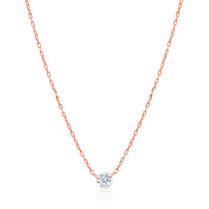 Single Floating Diamond Necklace