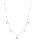 Graziela Gems - Necklace - Large Floating Diamond Necklace - White Gold