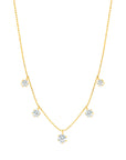 Graziela Gems - Necklace - Large Floating Diamond Necklace - Yellow Gold