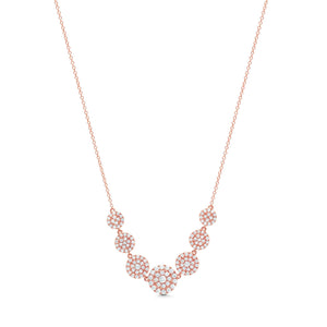 Graziela Gems - Necklace - Diamond Cascade Necklace - Rose