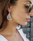 Navete Diamond & Gold Earrings