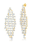 White Sapphire Pérola Lustre Earrings