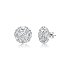 Graziela Gems - Diamond Extra Large Pizza Earrings - 