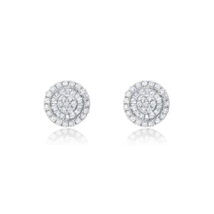 Graziela Gems - Diamond Tiny Pizza Earrings - White Gold