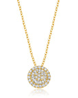 Graziela Gems - Necklace - Diamond Small Pizza Necklace - 