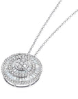 Graziela Gems - Necklace - Diamond Large Pizza Necklace - 