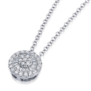 Graziela Gems - Necklace - Diamond Tiny Pizza Necklace - 