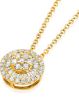 Graziela Gems - Necklace - Diamond Tiny Pizza Necklace - 